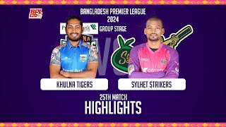 Khulna Tigers vs Sylhet Strikers  Highlights  25th Match  Season 10  BPL 2024 [upl. by Naziaf915]