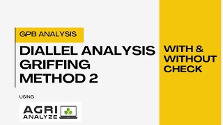 Diallel Analysis Griffing Method 2 [upl. by Donnie770]