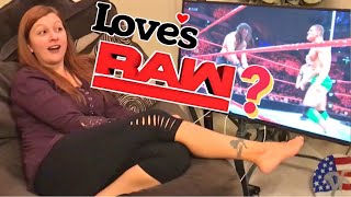 HEEL WIFE LOVES WWE RAW HER REACTIONS ARE MUST SEE [upl. by Sibilla]