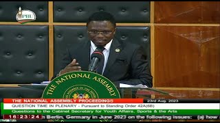 MPs question Sports CS Ababu Namwamba [upl. by Halil]