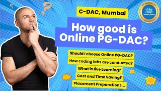 What are the benefits of doing PGDAC online mode from CDAC Mumbai Listen to our students amp alumni [upl. by Kcyred292]