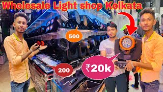 Wholesale light shop kolkata  kolkata market sharpy light shop  par light price [upl. by Schlessel]