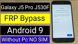 Galaxy J5 Pro J530F FRP Bypass u6  SMJ530F FRP Bypass  j530f u6 frp bypass  j530f u6 frp 90 [upl. by Aihsyla]