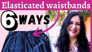 6 WAYS to sew Elasticated waistband MASTER CLASS Pick your fave [upl. by Merell]