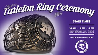 Tarleton State University Ring Ceremony Fall 2024  4 pm Friday Sept 27th [upl. by Nitsud398]