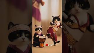 CATS PLAYING DARBUKA AND DANCING cat [upl. by Trebbor]