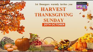 20th October 2024  Morning Worship Harvest 2024  First Donegore  Service [upl. by Elyl466]