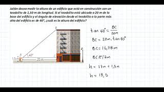 😎SOLUCIÓN DE TRIÁNGULOS RECTÁNGULOS⏩ANGULOS DE ELEVACIÓN Y DEPRESIÓN 📝 🔺EJ7✔️ [upl. by Justinian333]