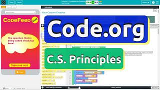 Codeorg Lesson 74B Conditionals Practice  Answer Tutorial  Unit 3 CS Principles 2023 [upl. by Eecats]