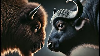 Bison vs African Buffalo Who Would Win This Epic Battle [upl. by Utimer]