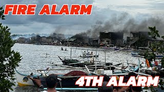 Fire alarm at Dalahican Barangay 7 Cavite City  4th alarm  071424 [upl. by Annahsohs424]