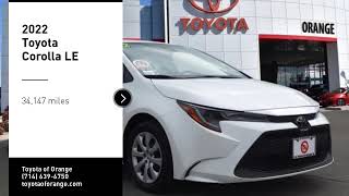 Used Toyota Corolla For Sale near Toyota Irvine [upl. by Nyrac699]