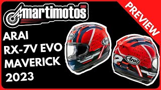 Preview  Arai RX7V Evo Maverick 2023 [upl. by Simmonds]