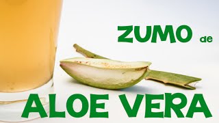 Cómo preparar el zumo de aloe vera para depurar y alcalinizar el organismo [upl. by Aderf]