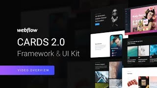 Cards 20  Framework amp UI Kit for Webflow  Video Overview [upl. by Aikcin311]