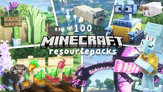 TOP 100 Cute amp Aesthetic Minecraft Resourcepacks for NEW Minecraft 121 1211 Cottagecore [upl. by Antonietta]