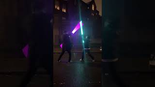 DoubleBladed Lightsabers fight  Nsabers [upl. by Publias931]