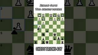 Awesome checkmate tricks Italian Game Two knights defense chesstricks407 chess chessopening [upl. by Akemor568]