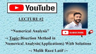 Bisection Method in Numerical Analysis Applications Problems With Complete Solutions [upl. by Cumine120]