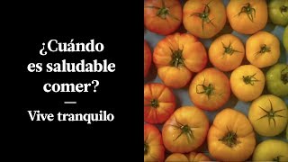 HORARIO PARA COMER SALUDABLE  RITMOS CIRCADIANOS HUMANOS  VIVE TRANQUILO [upl. by Eixid]