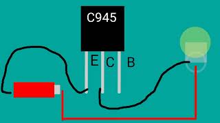 Cara kerja transistor c945 NPN [upl. by Isahella]