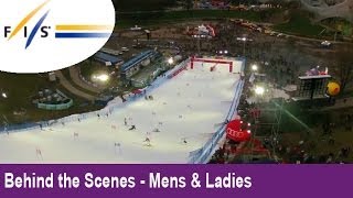 Slalom Skiing in Munich Audi FIS Ski World Cup 2012  Behind the Scenes  Mens amp Womens [upl. by Ahcsim206]