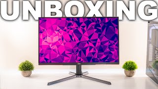 AOC Q27G3XMN Mini LED 27quot Gaming Monitor Unboxing [upl. by Edalb]