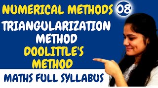 Introduction to LU Decomposition method Triangularization methodNumerical MethodsDream Maths [upl. by Faustine670]