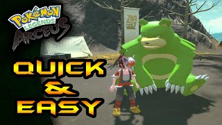 The BEST way to Hunt Shiny ALPHA Ursaring Pokémon Legends Arceus [upl. by Mcfadden317]