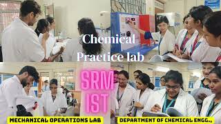 BTech students lab in SRM Kattankulathur  Chemical Engineering Biotechnology Heat amp Mass Transfer [upl. by Hogue]