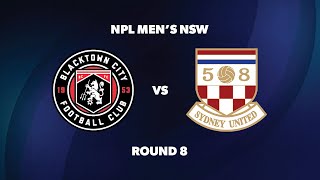 NPL Men’s NSW Round 8 Blacktown City FC v Sydney United 58 FC [upl. by Etac]