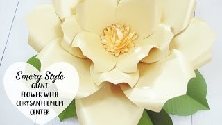 Emery Style Giant Paper Flower Step by Step Tutorial [upl. by Pelagi]