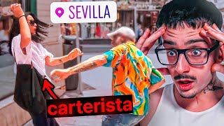 así son los pickpockets de Sevilla  carteristas 4 [upl. by Eahsal]