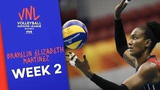 Brayelin Elizabeth Martinez with 19 Points vs Italy  Volleyball Nations League 2019 [upl. by Shira]