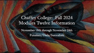 Chaffey CollegeModule Twelve InformationFall 2024 [upl. by Aridaj1]