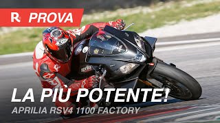 Aprilia RSV4 1100 Factory 2019 la prova della supersportiva 1100 più potente [upl. by Assiroc]