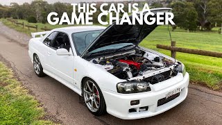 600HP R34 Nissan Skyline GTT REVIEW  The JDM Car You Need to Buy NOW [upl. by Panter173]