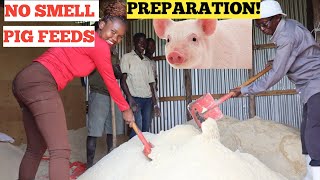 HOW To Make Your OWN PIG FEED Formula  NO SMELL Best Quality Feeds [upl. by Akinimod595]