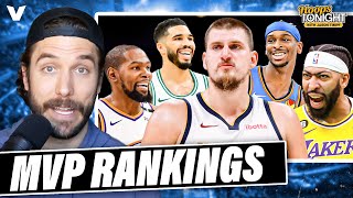 NBA MVP Rankings Jokic UNSTOPPABLE Anthony Davis CARRYING Lakers Durant PEAKING  Hoops Tonight [upl. by Takashi]