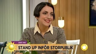 Shima Niavarani laddar för humorbonanza  Nyhetsmorgon TV4 [upl. by Arreit]