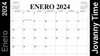 Calendario  Enero 2024 [upl. by Jerrold]