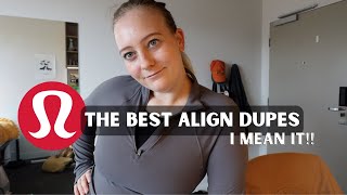 BEST Lululemon Align Dupes  try on and review  CRZ Yoga Butterluxe [upl. by Carin]