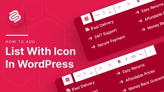 The FASTEST Way to Add Icon Lists in WordPress 2024 [upl. by Atekihc516]