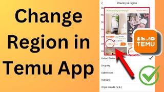 How to Change Region in Temu Shopping App [upl. by Llerat]