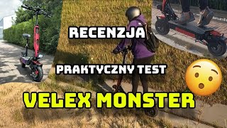 Hulajnoga Elektryczna Velex MONSTER Recenzja i Praktyczny Test [upl. by Enelrak747]