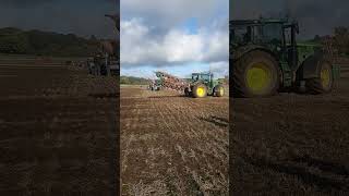 John Deere 6R 185 Tractor with Kverneland at Newbury Ploughing Match  Saturday 19th October 2024 [upl. by Ecinahs]