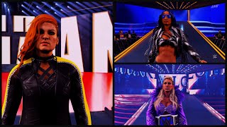 BECKY LYNCH VS SASHA BANKS VS CHARLOTTE FLAIR [upl. by Sanbo280]