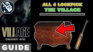 All 4 Lockpick Locations in The Village  Resident Evil 8 Village All Lockpicks [upl. by Gadmann579]