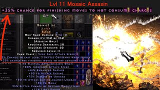 【D2R Reimagined】LVL 11 MOSAIC ASSASSIN  Runeword quotMosaicZquot  Diablo2 Resurrected Reimagined [upl. by Grae]