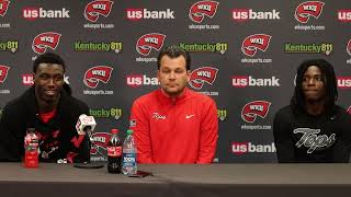 WKU MBB HC Hank Plona Tyrone Marshall Jr amp Don McHenry Preseason Presser  10232024  Part 1 [upl. by Aarika]